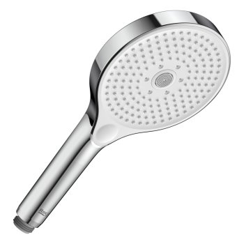 Ручной душ с 3 режимами Roca Plenum, круглая 13 см, хром
